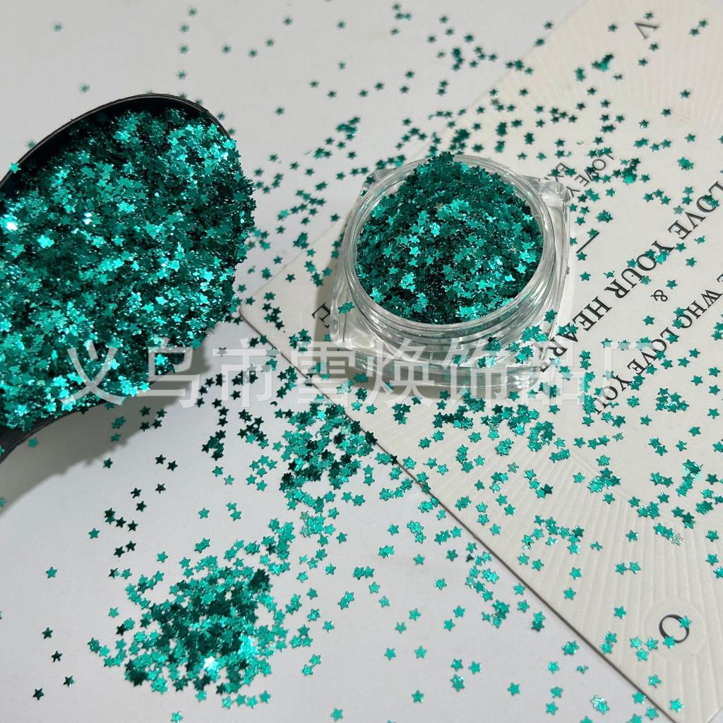 1mm Iridescent Star Nail Art Sequins - DIY Decorations