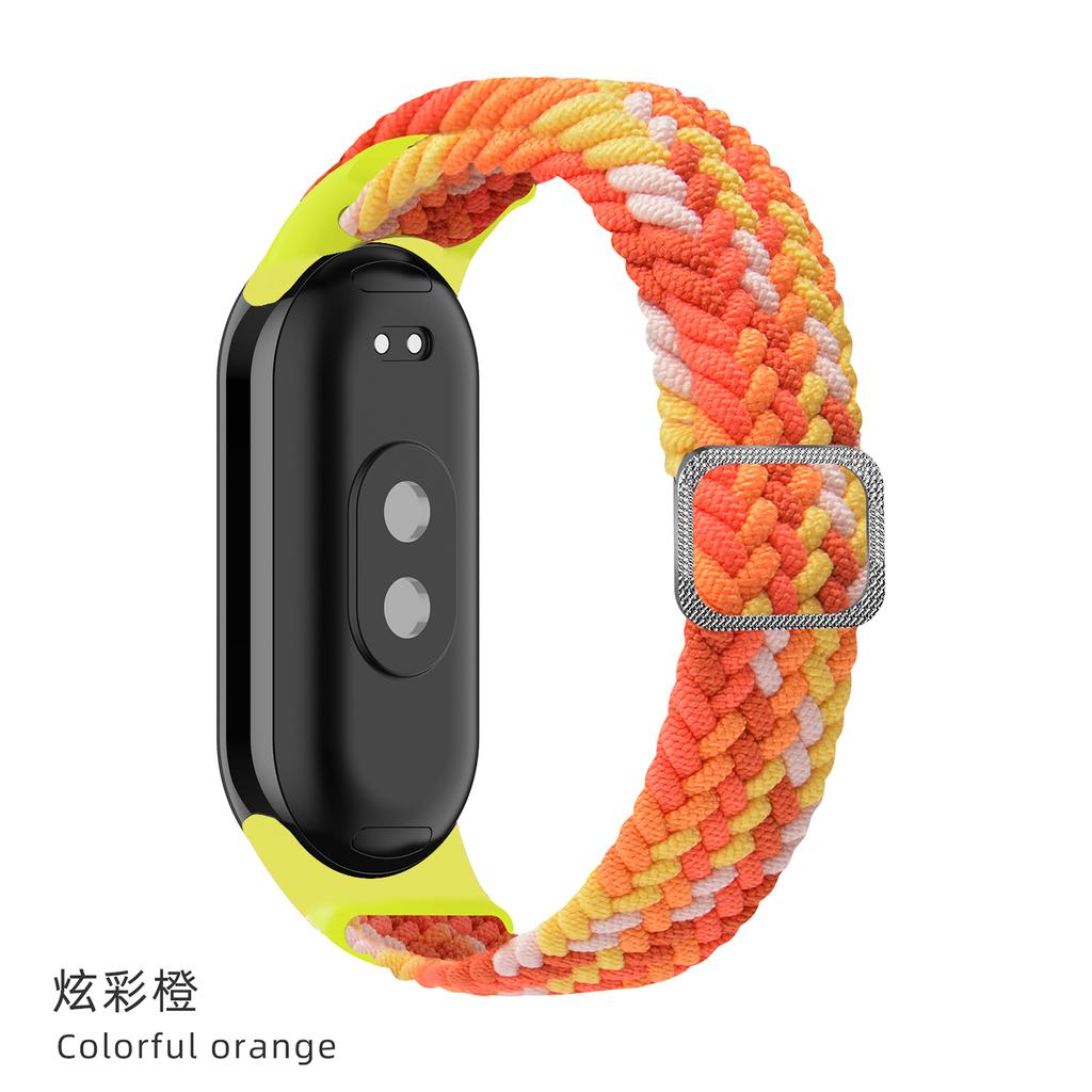 Strap for Xiaomi Mi Band 10 9 8 Elastic Braided Solo Loop Adjustable Buckle Replacement correa bracelet for Miband 4 3 5 6 7