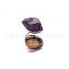 Handcrafted Adjustable Open Ring With Natural Amethyst Citrine Green Fluorite Vintage Boho Statement Jewelry Women