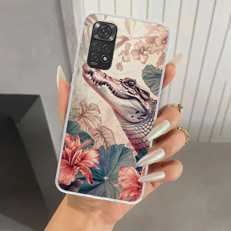 Crocodile Animal Phone Case for Xiaomi Redmi Note 15 14 14S 13 12S 12 Pro 11S 11 Plus 11T 11E 10S Soft Funda Print Shell Redmi N
