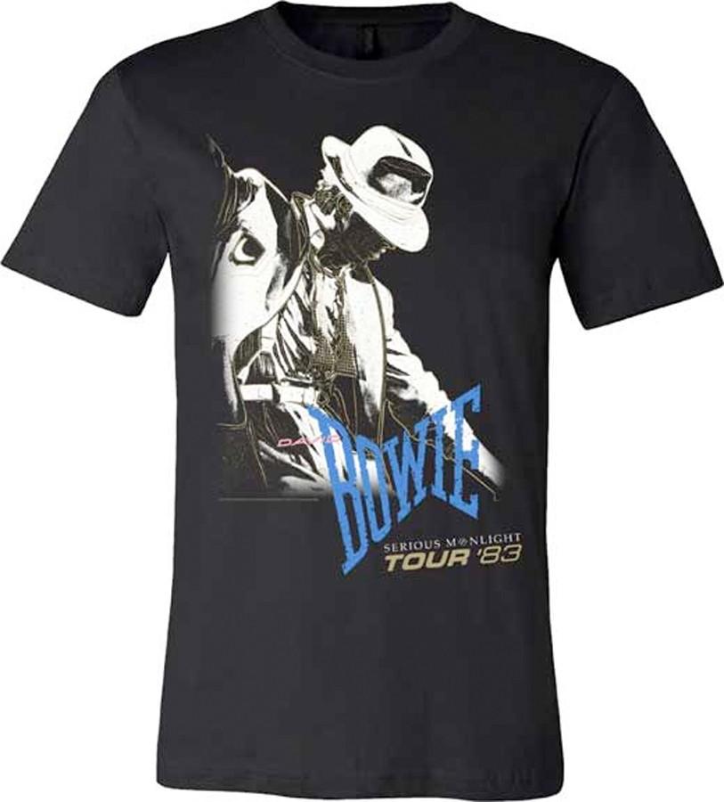 David Bowie-Serious Moonlight 83 Tour XL Black T-shirt XL