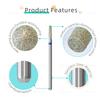 HYTOOS 2mm Tapered Diamond Nail Bit 3/32'' Cuticle Cleaner Under Nail Dead Skin Remover Safety Professional Manicure
