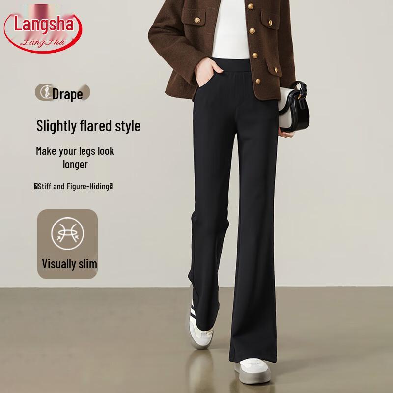 

Langsha High-Waist Slimming Flared & Straight-Leg Pants L
