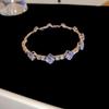 Minimalist Textured Flower Bracelet: Chic, Versatile, High-End Fashion Jewelry for Women