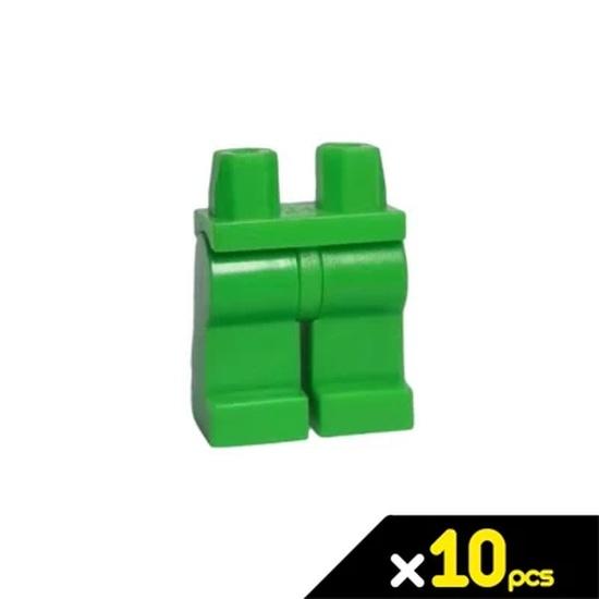 10 MOC BRICKS Pants Dress Short legs Printing Body Wear Compatible Assembles Particles Toys Gifts 10 Light Green
