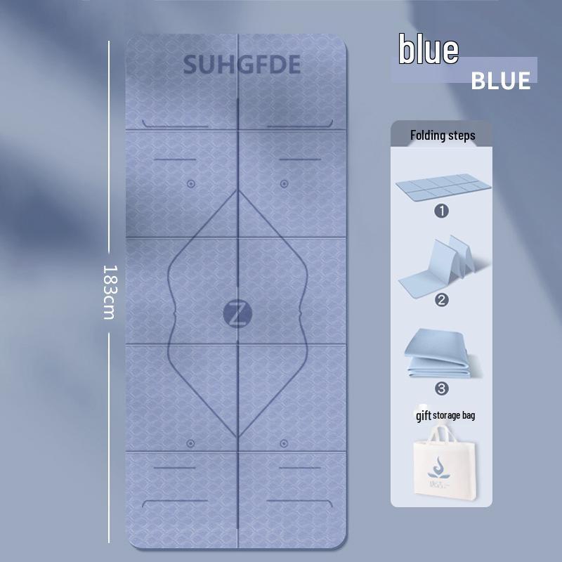 Portable Foldable Yoga & Fitness Mat: Non-slip, Thickened, Ideal for Camping, Naps, and Children's Play