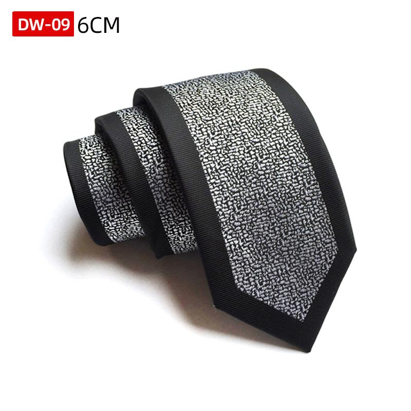 Spersonalizowany Krawat Modowy, Poliestrowy Jedwabny Żakardowy Wąski Krawat Pozycjonujący 6 cm