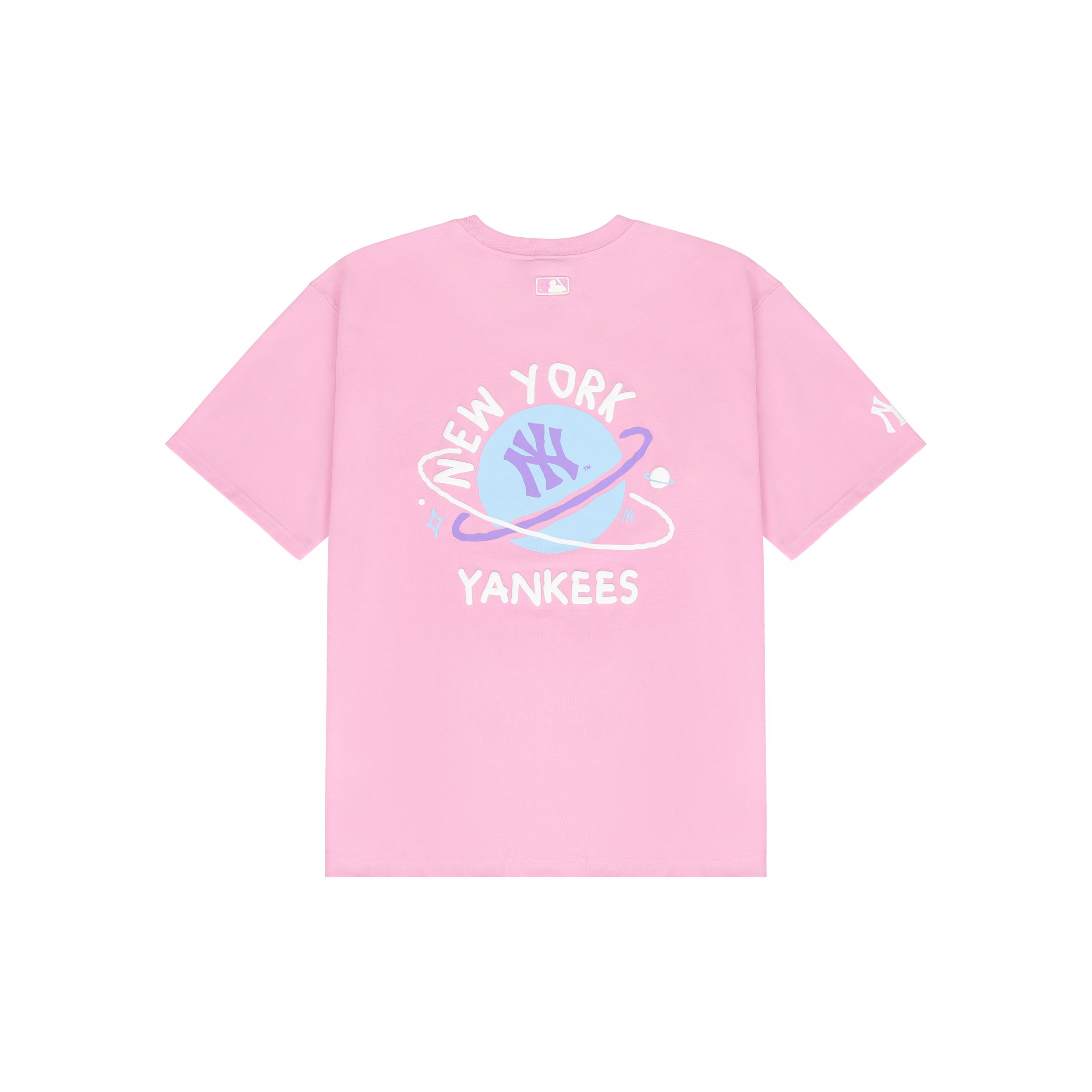 MLB New York Yankees T Shirt Unisex Pink 3ATSL4023-50PKS XL