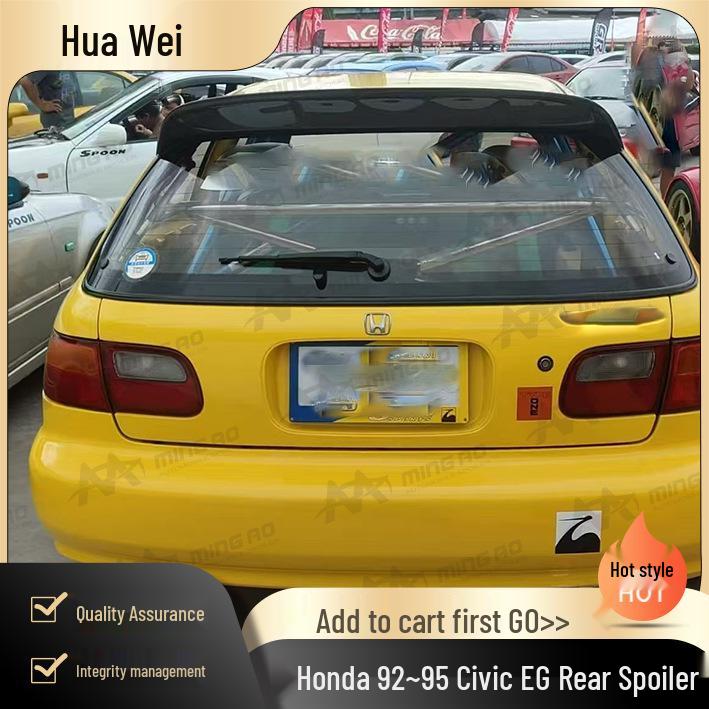 Honda 92-95 Civic EG Bakspoiler - Enkel installation, inga skador eller borrning krävs