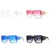 Fashion Oversized Square Sunglasses With Uv400 Protection For Outdoor Activities And Parties