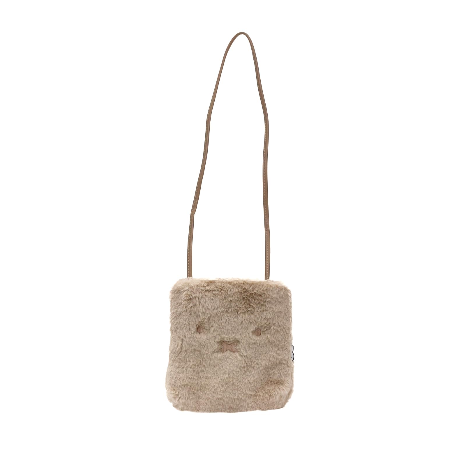 

Miffy Fur Shoulder Pouch 6042 Milk Tea [Sifre] B216.