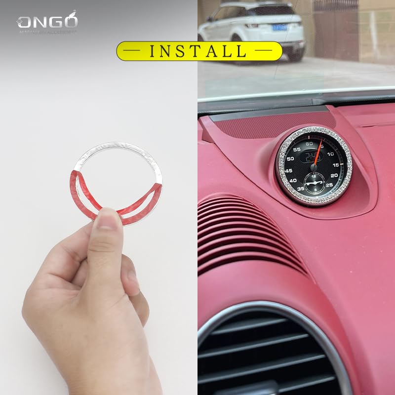 ONGOXD Porsche 718 / Macan / Panamera / Cayenne Interior Diamond Decoration Crystal Interior