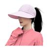 Summer Sun Hat, Wide Brim Sun Protection Hat for Women, UV Blocking Arc Shape Face Slimming Design Beach Travel Outdoor Cap