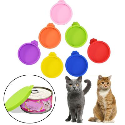 Bouchons Réutilisables pour Boîtes d'Aliments pour Animaux Bouchon Garde-Frais Couvercles pour Boîtes d'Animaux Bouchon en Silicone pour Boîte Couvercle pour Boîte de Conserve Alimentaire