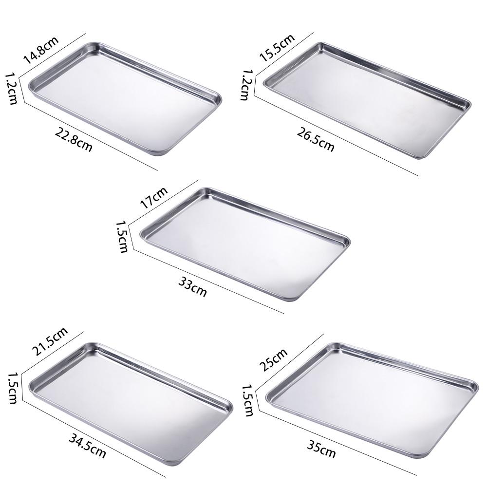 For Toaster Oven Heavy Duty Sturdy Anti-rust Rectangle Cake Dish Baking Tray Cookie Sheets Loaf Pan