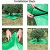 1m 3.28ft Trimming Shrubs Leaves Catcher Shrub Base Mulch Mat  Garden Lawn Yard Maintenance