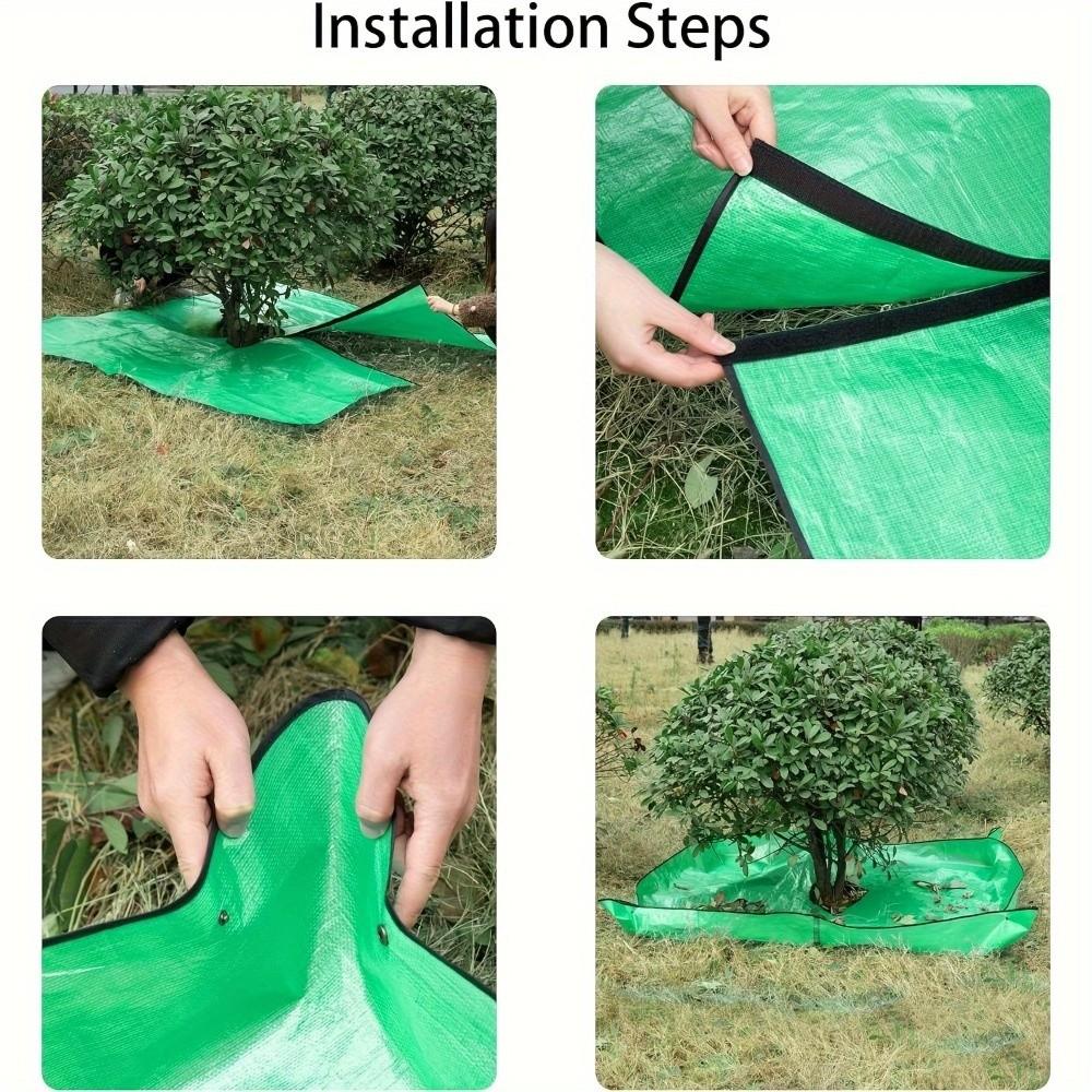 1m 3.28ft Trimming Shrubs Leaves Catcher Shrub Base Mulch Mat Garden Lawn Yard Maintenance