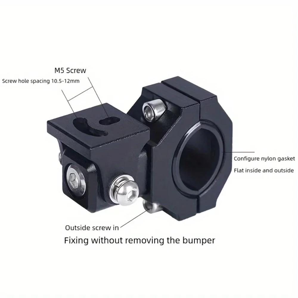 1/2PCS Aluminum Clamp Bracket Driving Fog Auxiliary Light Mounting 360 Degree Adjustment Horizontal Bull Bar Mounting Bracket
