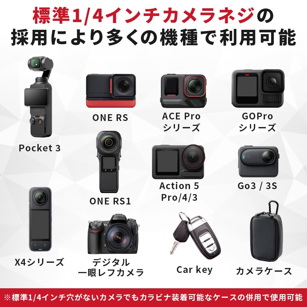 SooTune Osmo Pocket 3 Insta360 Camera Strap Accessory x Adjustable Length x Drop Prevention x Warranty x Inch Camera Screw Compatible with Multiple