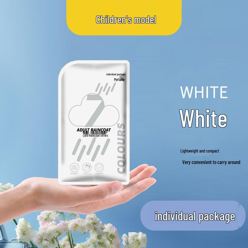 Children's and Student Long EVA Poncho – Waterproof, Disposable Raincoat for Girls and Boys