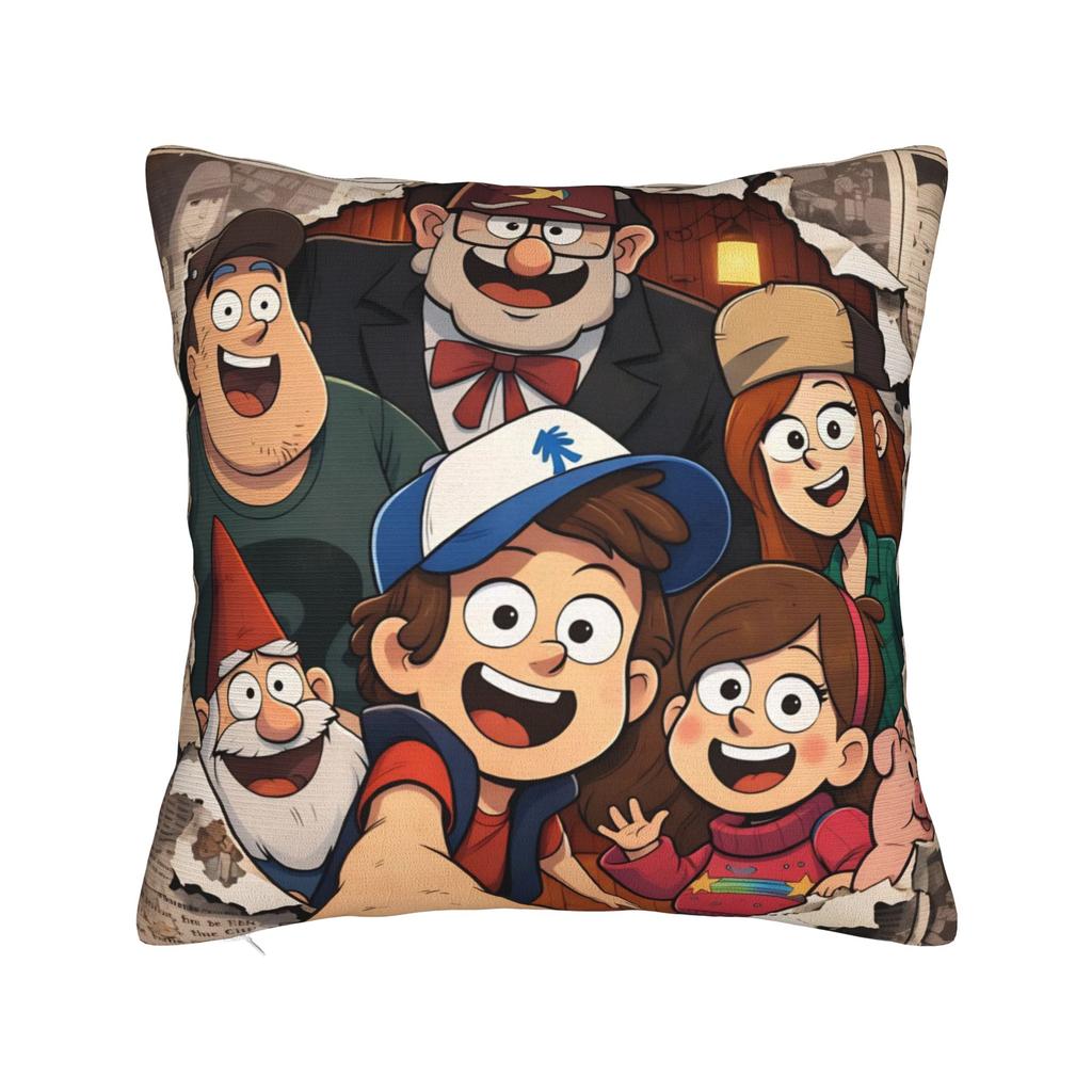 Decorative Pillow Covers GGravity Falls Merch Chair Pillow Case Cover Zipper MultiSize