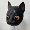 Black Cat Latex Headgear The Fantastic Voyage of the Film Cat Animal mask headgear, Halloween prop