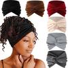 Breites, dehnbares Sport-Yoga-Stirnband für Damen - Einfarbige, schweißabsorbierende, Gesichtsreinigung, Haargummi, Kopftuch Haaraccessoire.
