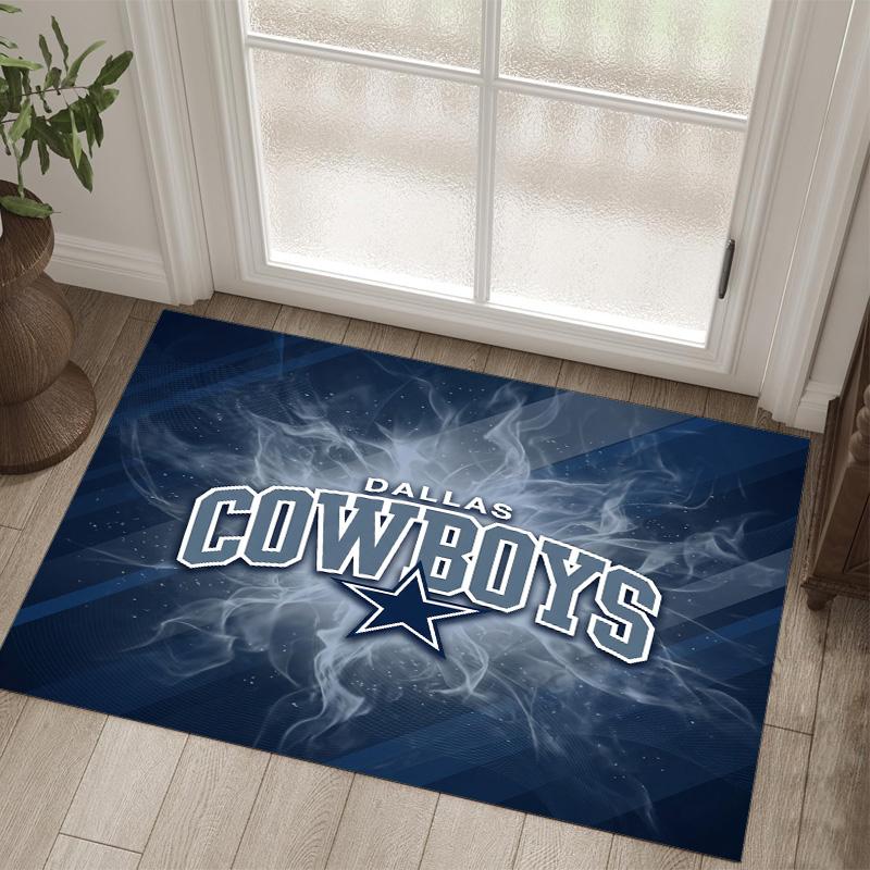 Tappeto in velluto di cristallo design Dallas Cowboys Accogliente Non?Tappeto Stampato Antiscivolo per Camera da Letto Soggiorno Ingresso