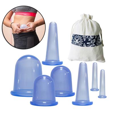 Silicone Cupping Therapy Set,Chinese Professionally Massage Cups with Storage Bag for Cellulite Reduction,Body Massage Helper