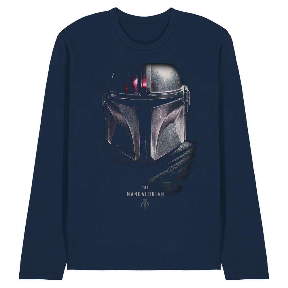Star Wars The Mandalorian Unisex Adult Shadow Long-Sleeved T-Shirt