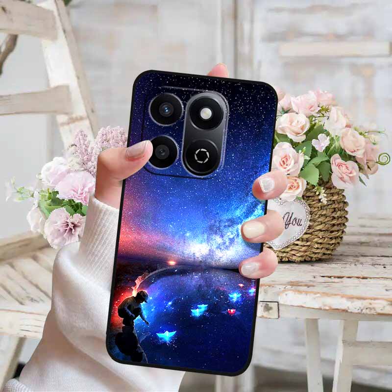 Soft Silicone Case For Honor X7c 4G 5G Cover Cat Painted Lovely Back Cover for Huawei Honor X7C 5G Phone Case HonorX7C TPU Para