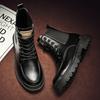 Men's High Top Casual Boots Breathable Four Season New Soft Sole Non Slip Comfort Boots Fashion Outdoor Boots Male Tooling Shoes