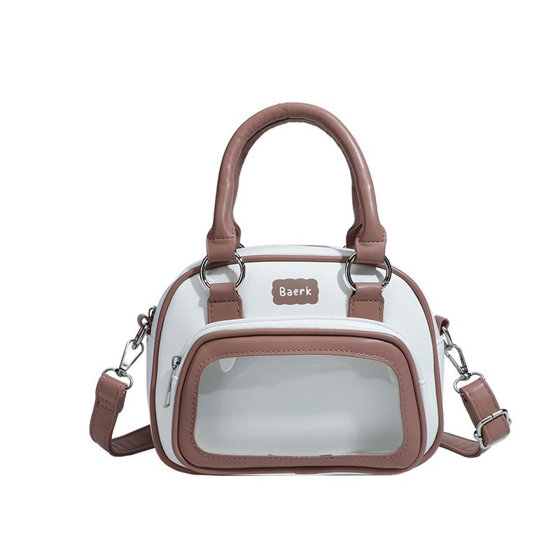 Backpack Casual Women's Bag Sweet and Fashionable Transparent Handbag Single-shoulder Bag Crossbody Bag