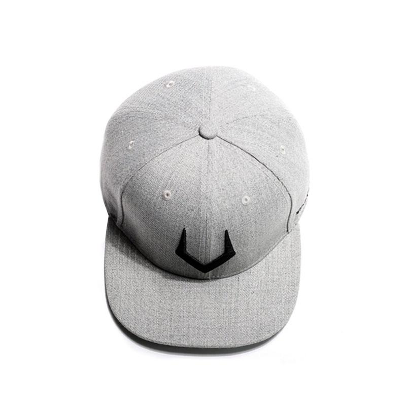 Boné snapback de lã de alta qualidade com bordado 3D perfurado, boné de hip hop, boné de beisebol de aba reta