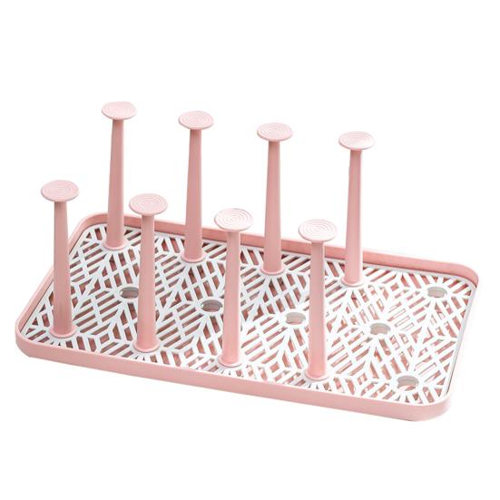 Dust-proof Cup Drying Rack Multifunctional Plastic Draining Glass Cup Holder Stand Home Decoration