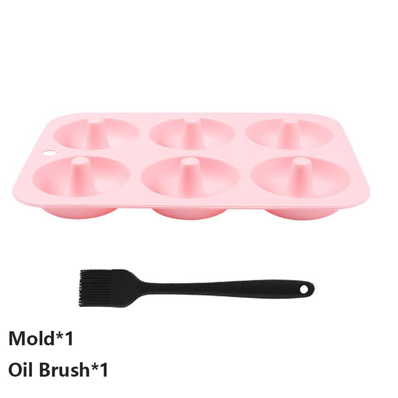 Non-Stick Silicone Donut Mold for Home DIY Baking with Heat-Resistance and Easy Release For Baking Accessories