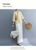 Women's 2025 Spring/Summer Zen-Inspired Retro Tang Suit Hanfu for Tea Ceremony and Meditation