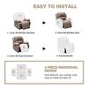 4pcs/set Split Recliner Cover Polar Fleece All-inclusive Chair Cover Relax Lounger Couch Sofa Slipcover Armchair Covers