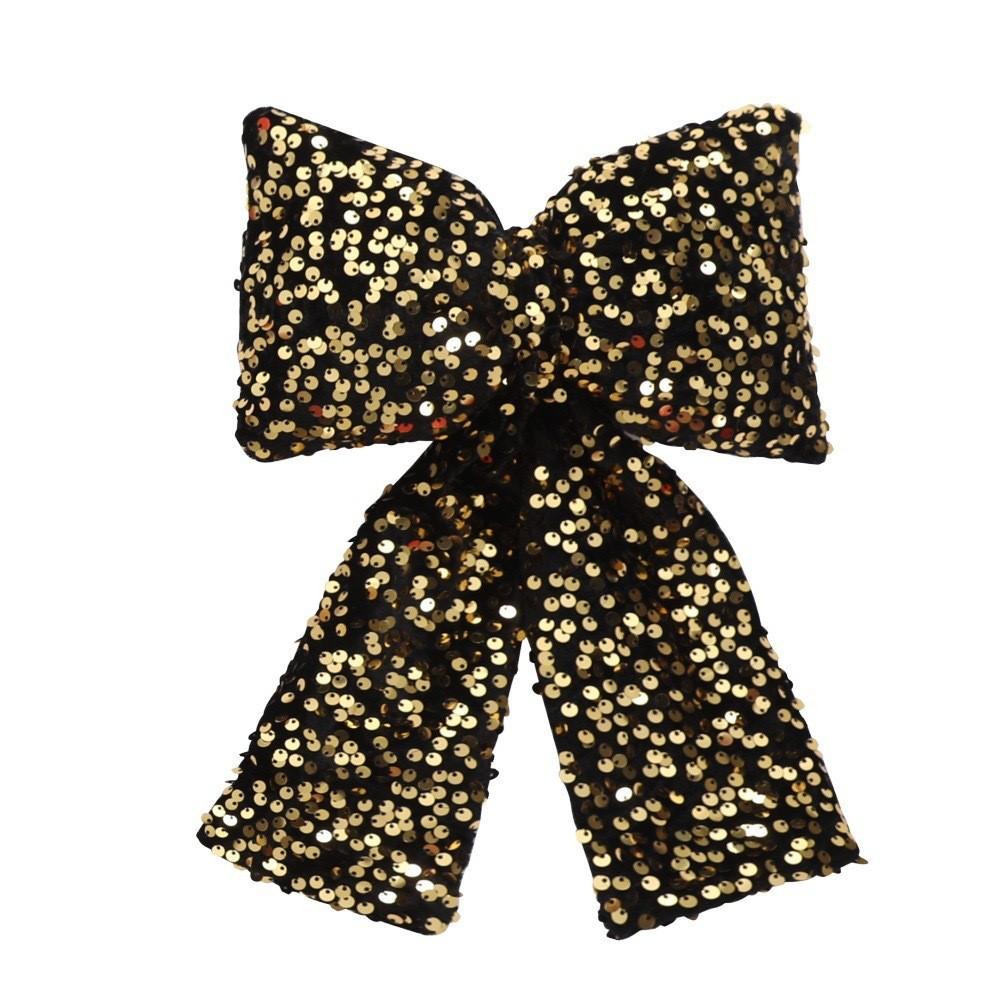 Sequins Bow Christmas Pendants For Scene Setup And Holiday Props Decorations