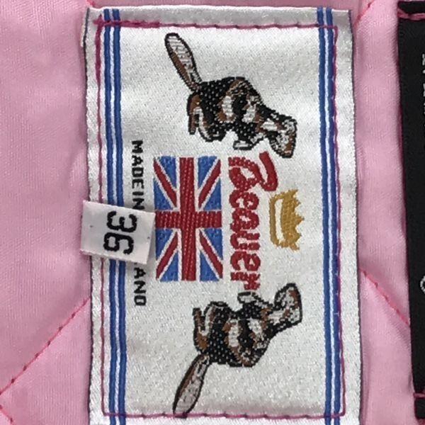 Fabricado no Reino Unido BEAVER Jaqueta Blusão Acolchoada com Capuz/Tamanho Feminino 36/S/Rosa/SEM Etiqueta Oficial(USADO)