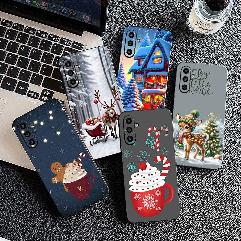 Deer Merry Christmas Tree Decoration Cover for Xiaomi Redmi Note 12 11 10 Pro 10A 10C 12C 13C Note12 12Pro Coque Phone Case