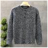 American Retro Knitted Sweater Men's Loose Spring and Autumn High-Grade Round Neck New Warm Solid Color Bottoming Shirt Men