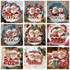 2026 Santa Flat Acrylic Hanging Ornament Shatterproof Car Backpack Decoration For Christmas Party Home