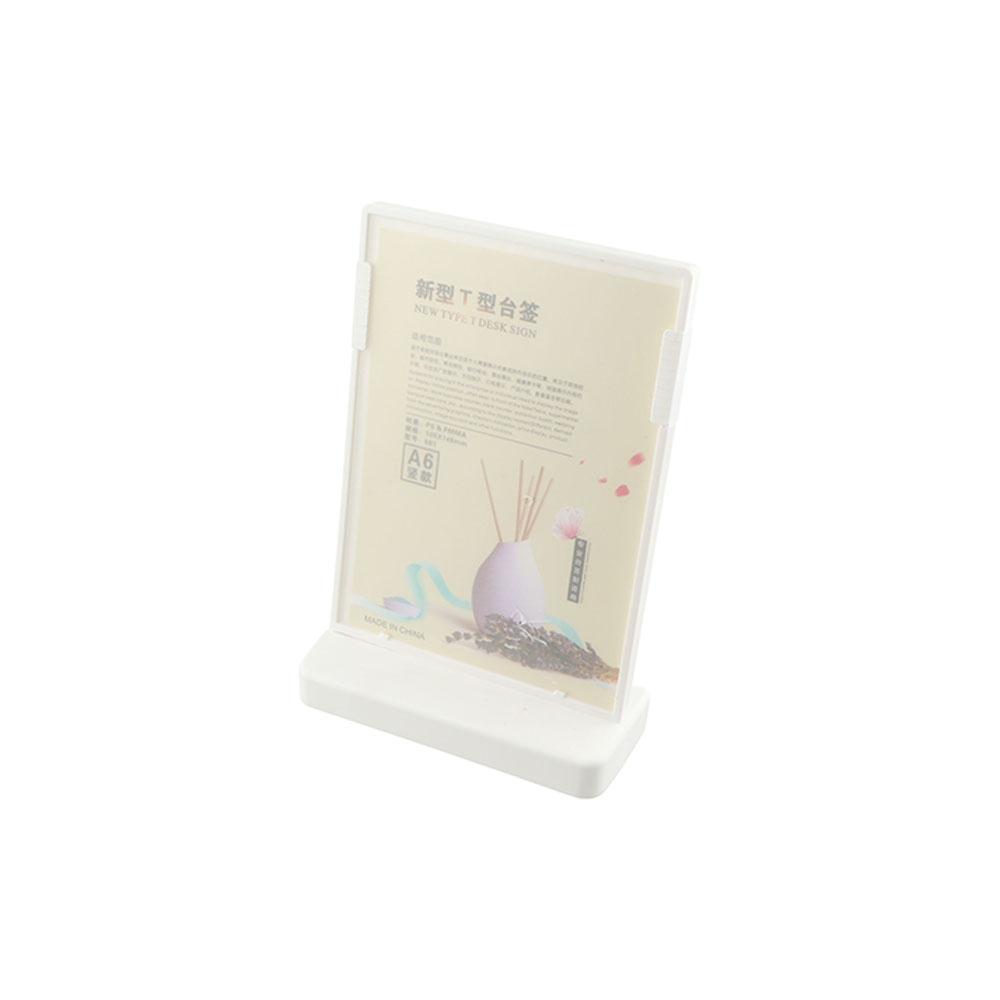 A4 a5 a6 Acrylic Sign Holders Anti Drop L-Shaped Vertical Table Card T-Shaped Plastic Menu Display Stand