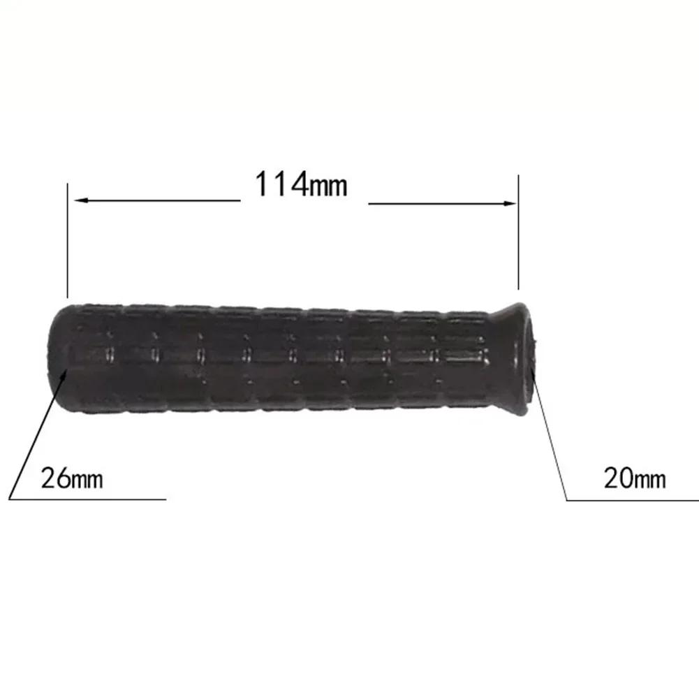2pcs Wheelbarrow Handles Rubber Round Tubes 30mm Anti-skid Shock Absorption Universal Weatherproof Replacement Handle Cover