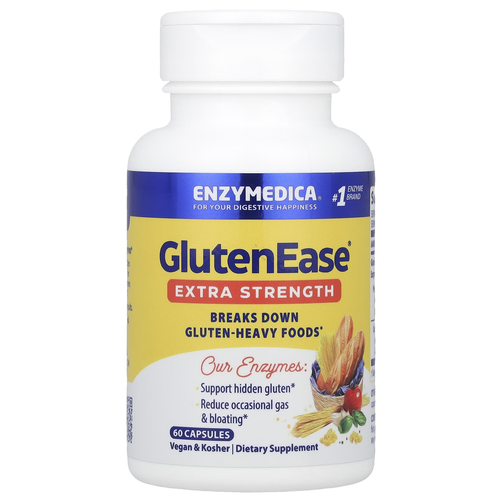 

Glutenease®, Extra Strength, 60 Capsules
