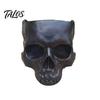 Einzigartige Gothic-Geschenke Totenkopf-Pflanzgefäß, Harzkopf-Blumentopf, Halloween-Süßigkeitenschale, Gruselige Retro-Used-Look-Dekoration für Tischplatte, Heimbar, Büro