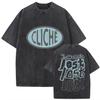 T-shirt in Cotone Lavato Vintage 2026 Stampa MGK Lost Americana Manica Corta T-shirt Uomo Donna Estiva Abbigliamento Alta Qualità T-shirt