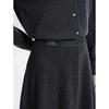 JUZUI Women's Elegant Commuter A-Line Skirt