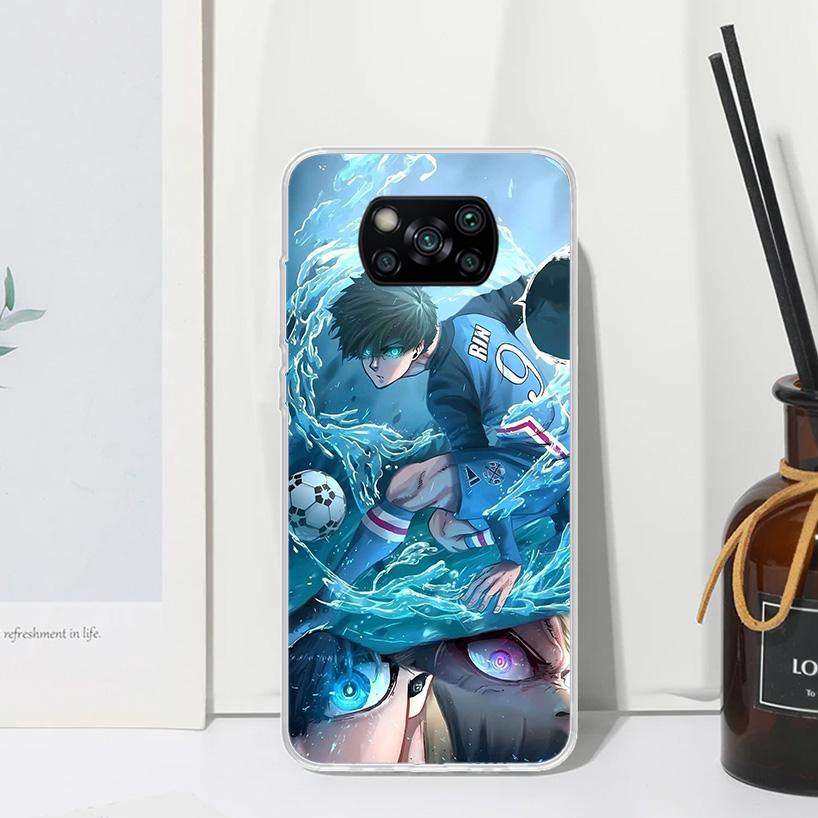 Blue Lock Isagi Yoichi Phone Case For Xiaomi Poco X7 X6 X5 M7 M8 Pro F7 Ultra Redmi 15C 15 13C 13 12C 12 10 10C 10A Art Fundas P